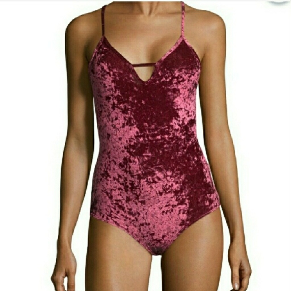 Velvet Bodysuit NWT
